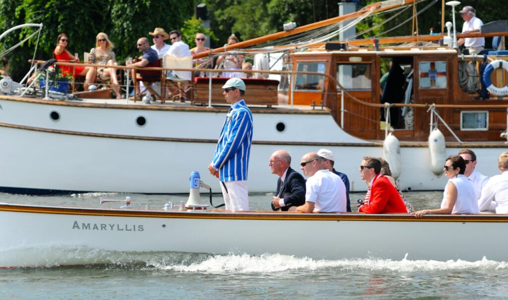 Umpires boat at Henley Royal Regatta