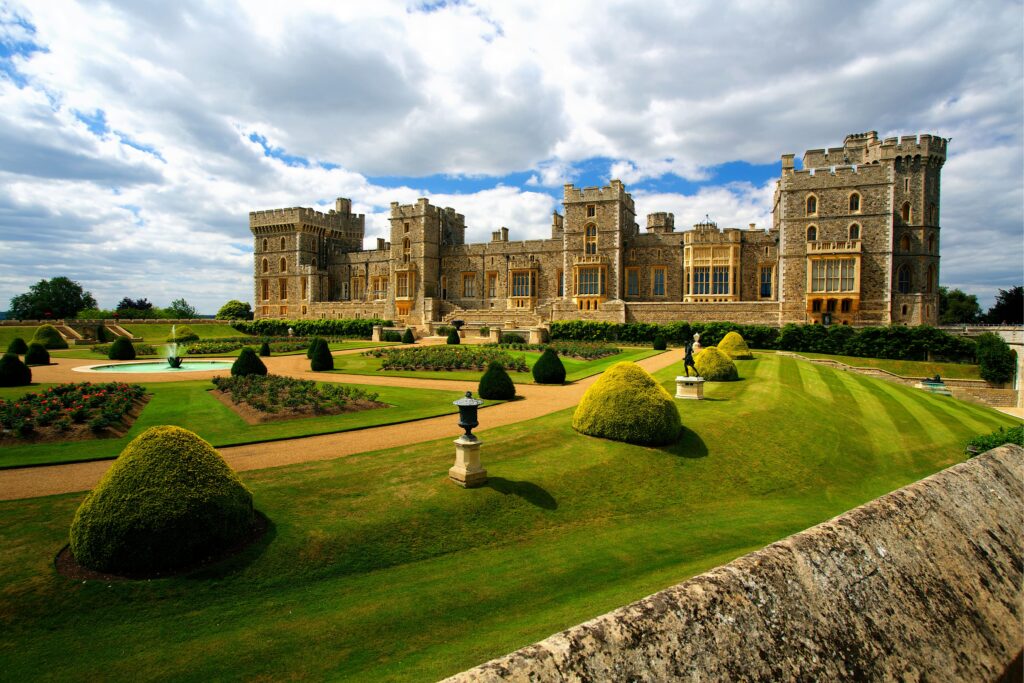 Photo of Windsor Castle and Garden under blue summer skies