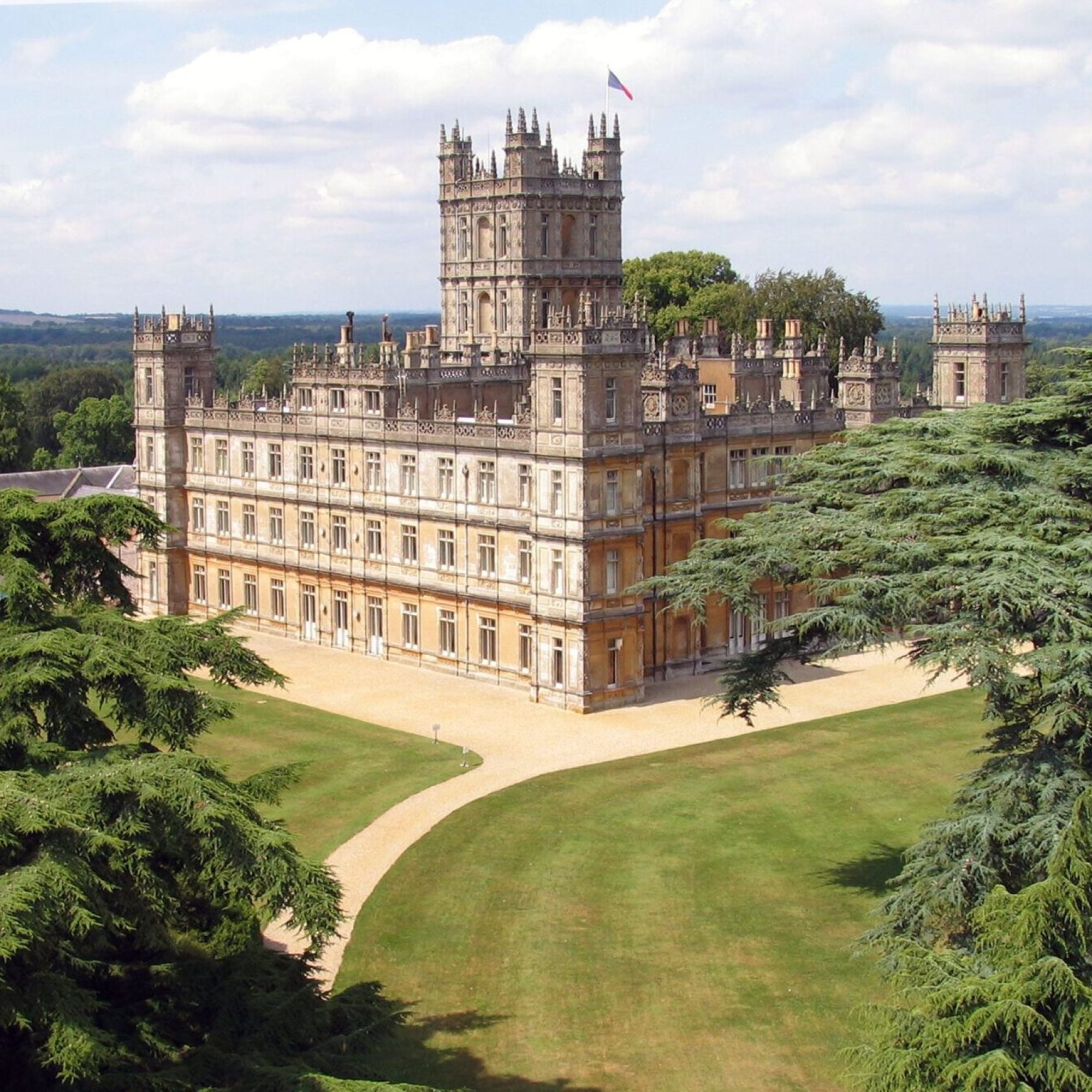 View of Highclere Castle exterior