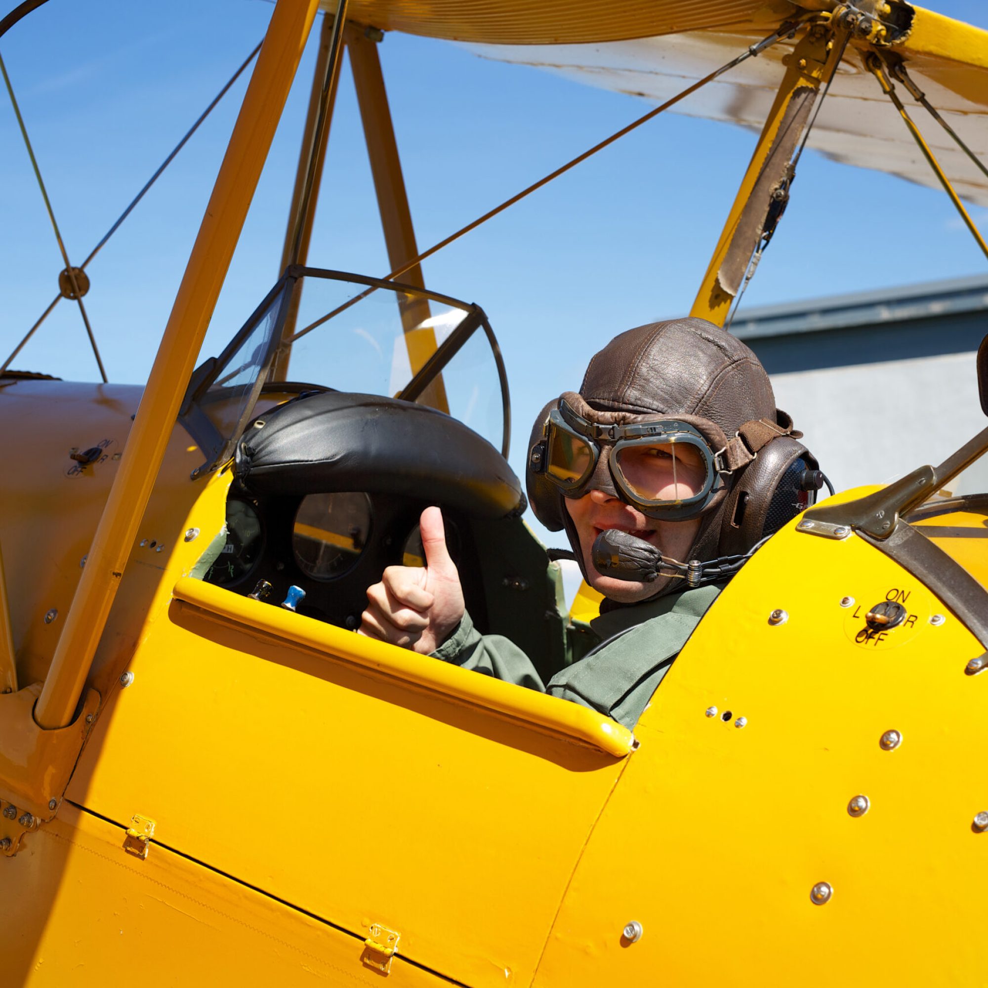 Hilversum,,Netherlands,-,Juli,13,,2020:,Yellow,Tiger,Moth.,A