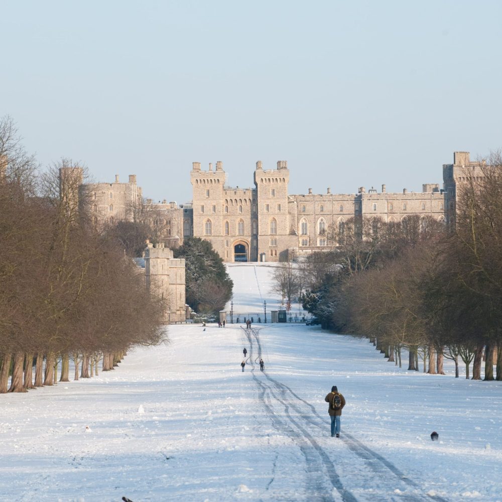 Windsor Castle during the festive season