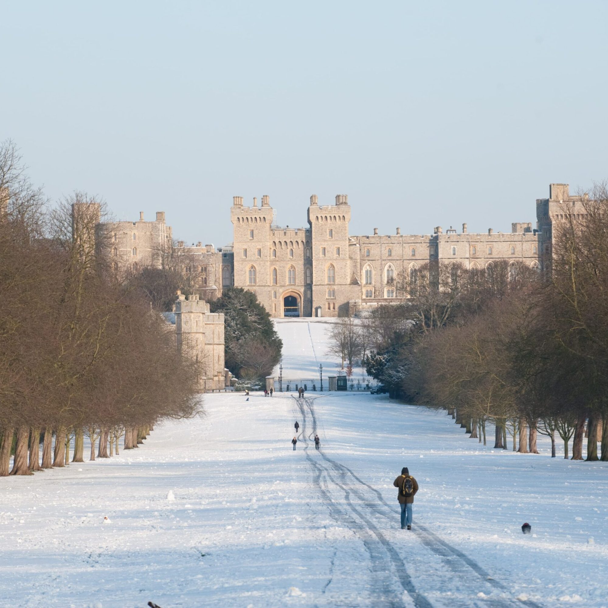 Windsor Castle during the festive season