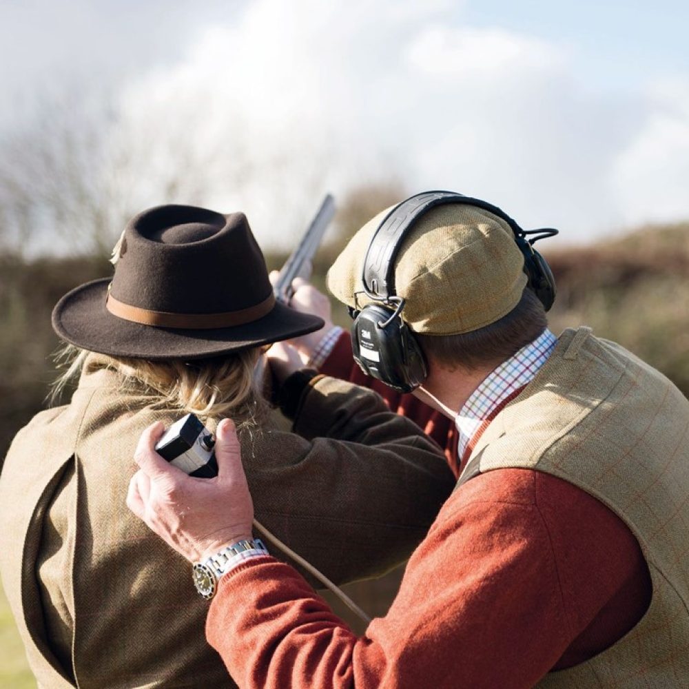 Celebrating With Family and Friends in the English Countryside with clay game shooting